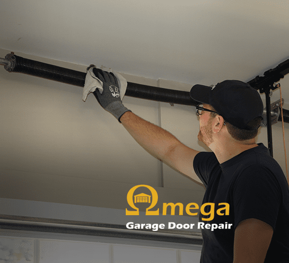 garage door spring repair technician